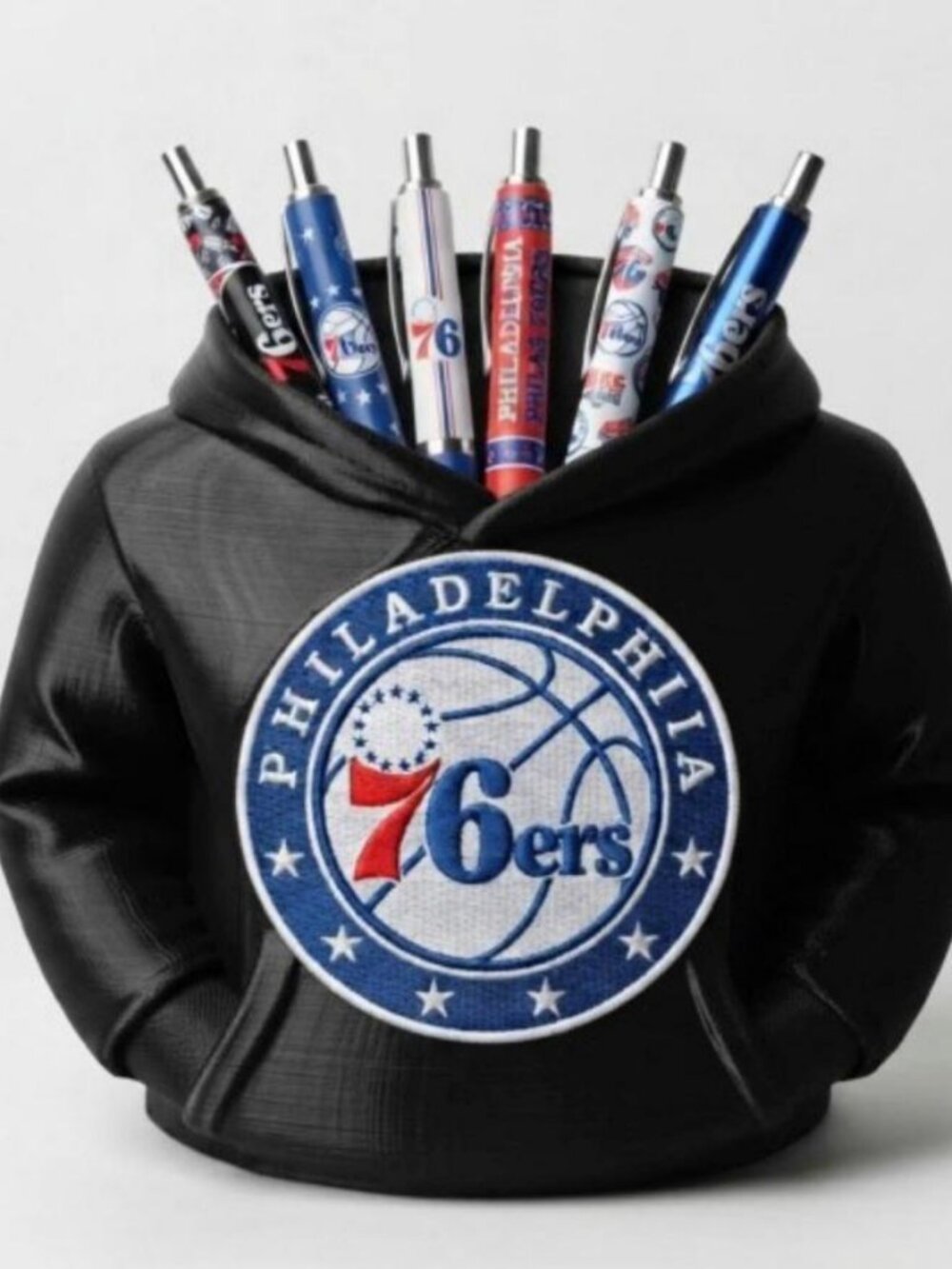Philadelphia 76ers Hoodie Pen Holder - 3D Printed Desk Organizer